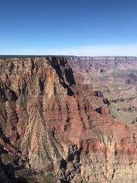 Panoramic view of rock formations against sky