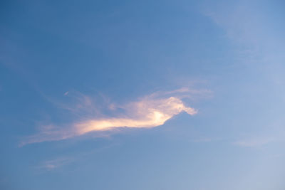 Low angle view of sky at sunset