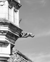 Low angle view of traditional building against sky