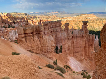 View of rock formations