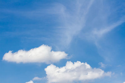 Low angle view of clouds in sky