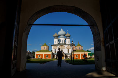 Rear view of a church