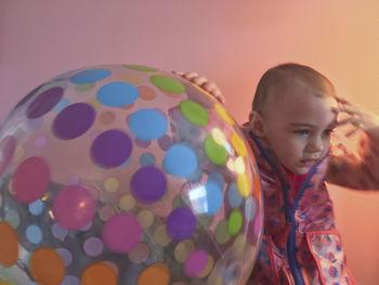 Portrait of cute girl looking away