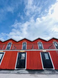 Low angle view of building against sky