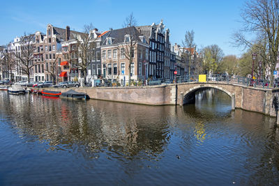 City scenic from amsterdam at the keizersgracht in the netherlands