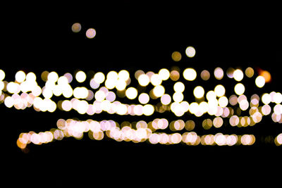 Defocused illuminated lights at night