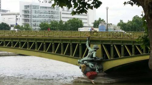 View of bridge over river