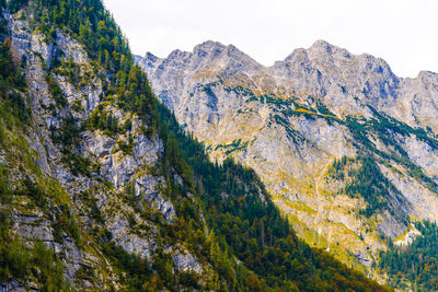 Scenic view of rocky mountains against sky