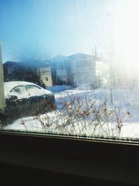View of snow covered landscape