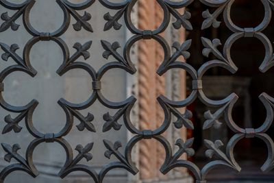 Full frame shot of metal gate