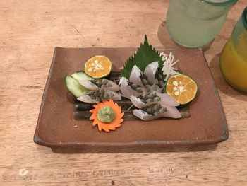 Fish sashimi