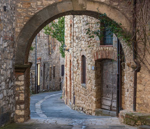 Alley amidst buildings in town