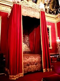 Red door of building