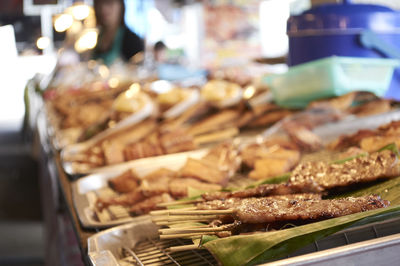 Close-up of meat for sale