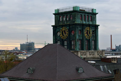 View of building against cloudy sky