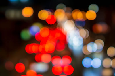 Defocused image of lights