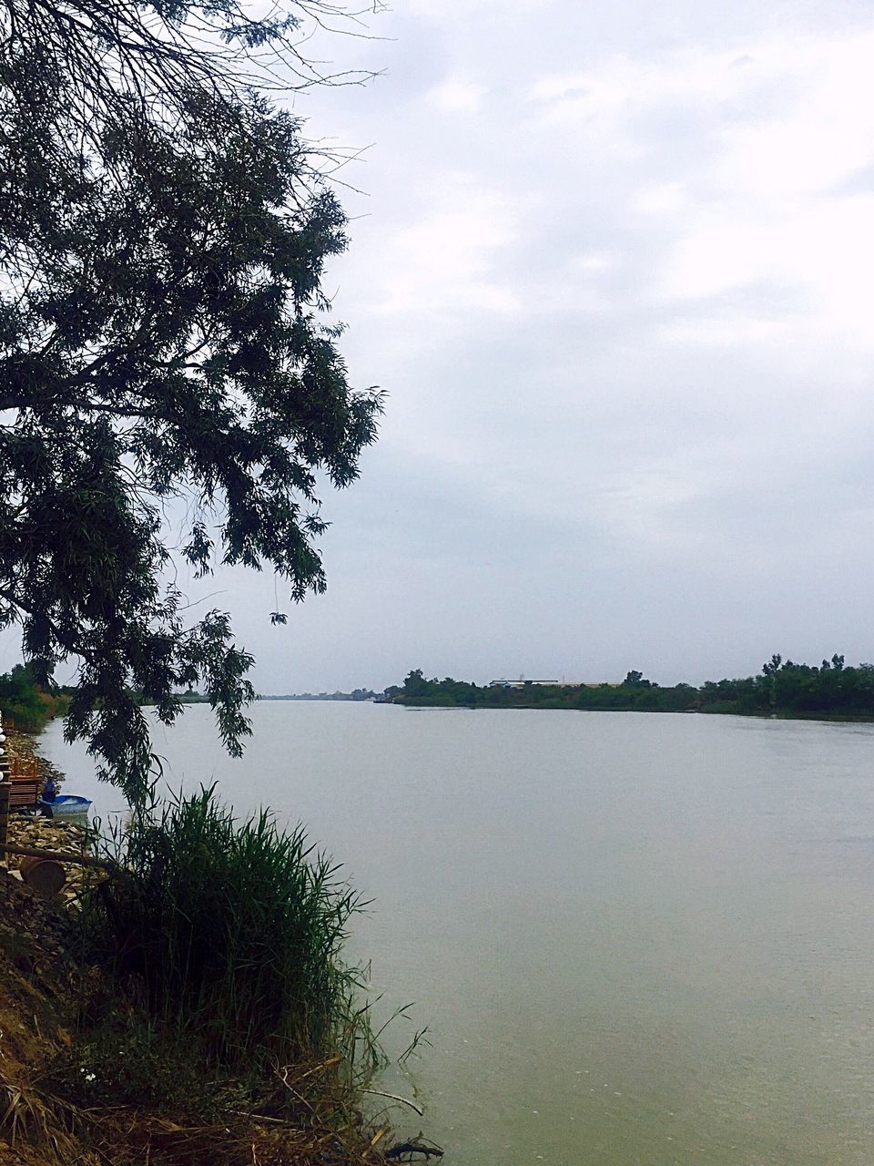 sky, nature, tree, water, tranquility, no people, beauty in nature, lake, scenics, day, cloud - sky, outdoors