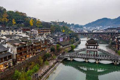 Famous tourist attraction in beautiful fenghuang ancient town in china