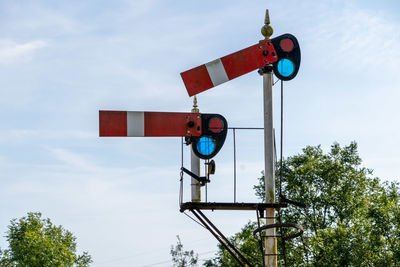 Old style drop railway signals  steam railways 