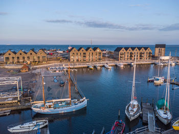 New residential buildings færgebyen by arken architects at hou harbour, denmark