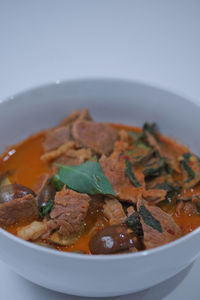 Close-up of meal served in bowl