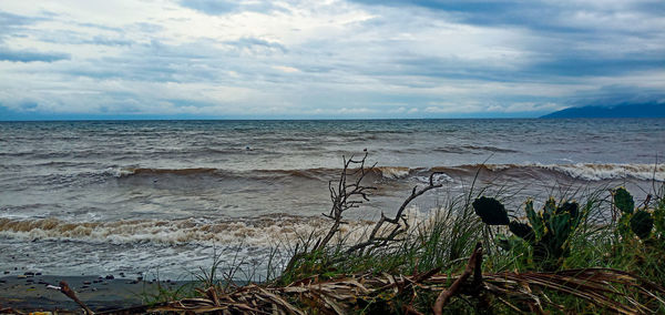 Scenic view of sea against sky