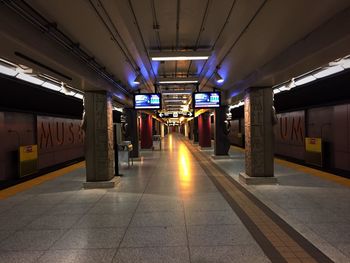 Underground subway station