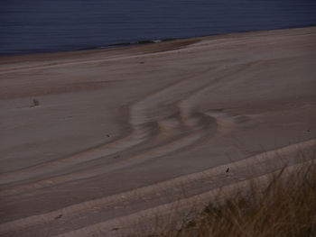 High angle view of beach