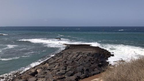 Scenic view of sea against sky