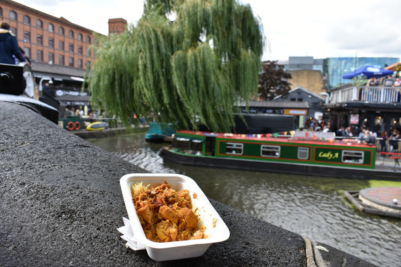 PANORAMIC SHOT OF FOOD IN CITY