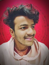 Portrait of smiling young man