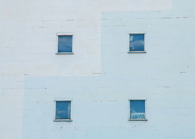 Full frame shot of building with windows