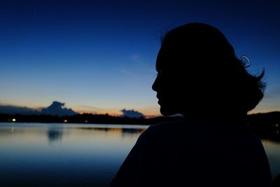 Woman looking at sea