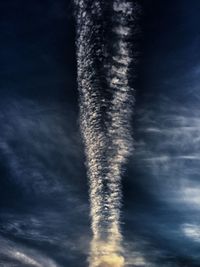 Low angle view of cloudy sky