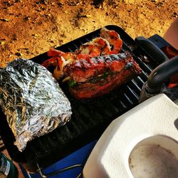 Close-up of preparing food