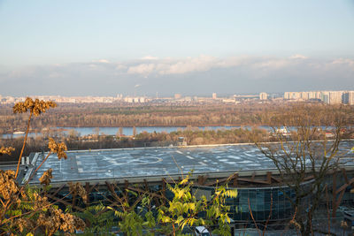 Scenic view of buildings against sky