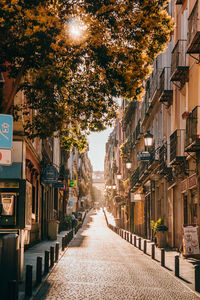 Street amidst buildings in city