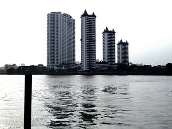 River with city in background