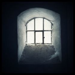 Closed window of old building