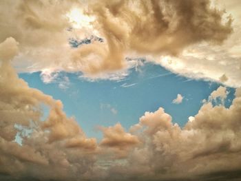 Low angle view of clouds in sky