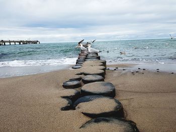 Scenic view of sea against sky