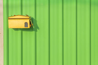 Full frame shot of yellow wall
