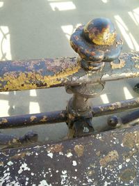 Close-up of rusty metal