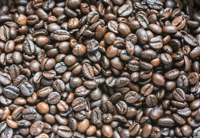 Full frame shot of coffee beans