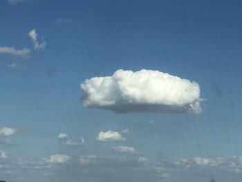 Low angle view of clouds in sky