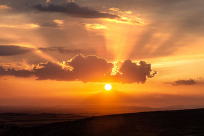 Scenic view of sunset