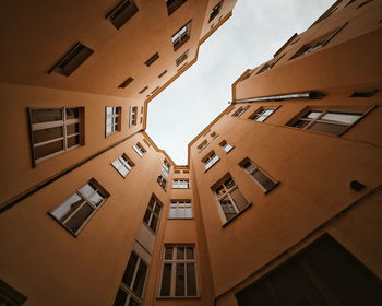 Directly below shot of building