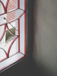 Close-up of window on wall