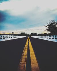 View of road against sky