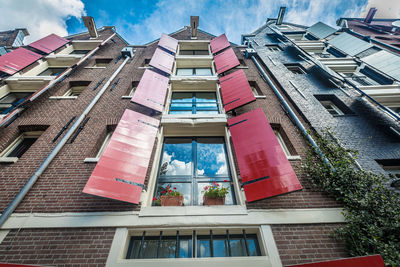 Low angle view of building against sky